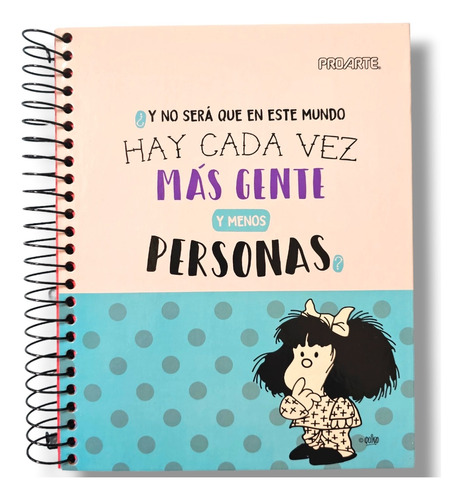 Cuaderno Triple Mafalda (12x14) Proarte 120 Hjs Caldiad Top