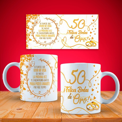 Taza Personalizada Aniversario1  Amor Amistad Madres Padres 