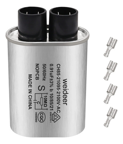 Condensador Microonda Uf Alto Voltaje Conexion Pin Terminal