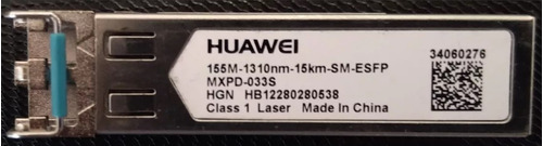 Transceptor 1310nm Sfp - Huawei Mxpd-033s - 155m, 15km