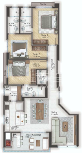 Imagem 5 de 15 de Brooklyn Tower 3 Suites Itapema - 3423