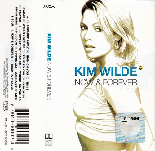 Cassette   Kim Wilde   Now & Forever   Europeo  Sellado