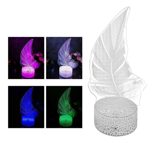 Lámpara De Mesa De Luz Nocturna De Planta 3d Luz De