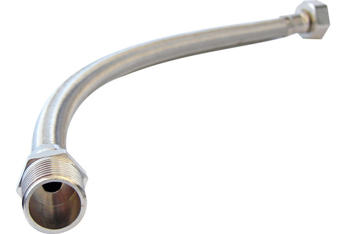 Engate Rabicho Mangueira Flexível Metal Cromado 40 Cm
