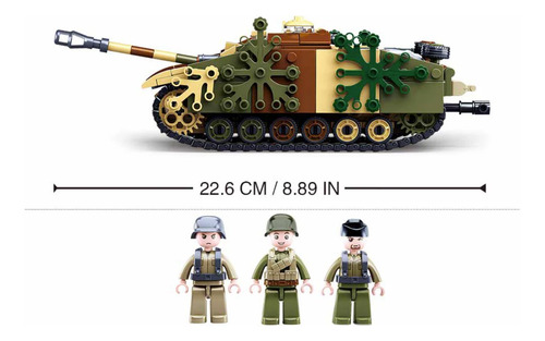 Tanque Alemán Stug 3 2da Guerra Mundial, Compatible Lego
