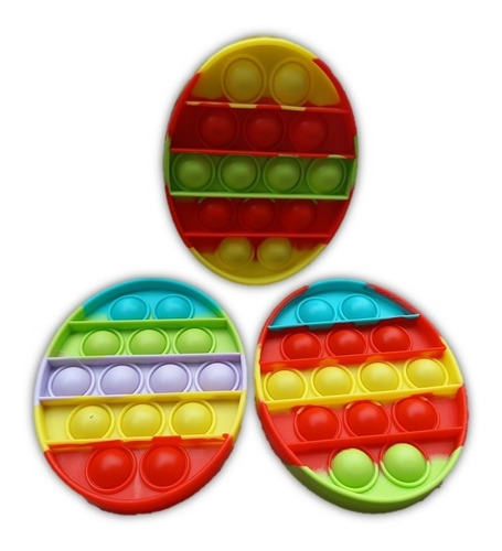 Imagen 5 de 6 de Pop It Huevito Multicolor Importado Anti Estres Promo!!
