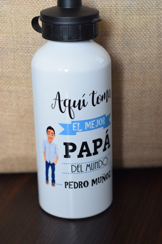 Termos Caramañola Personalizados Blanca-gris 600ml-profesión