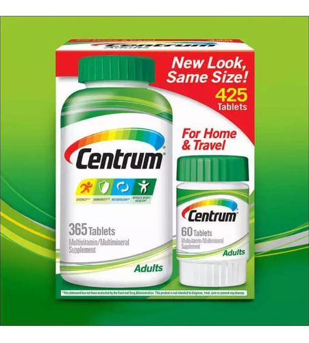 Centrum Adultos 425 Tabletas Multivitami - L a $140
