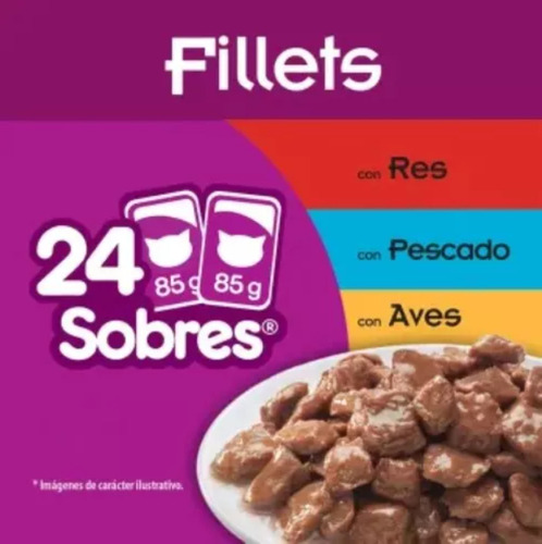 Alimento Humedo Para Gatos (24 Sobres) Whiskas