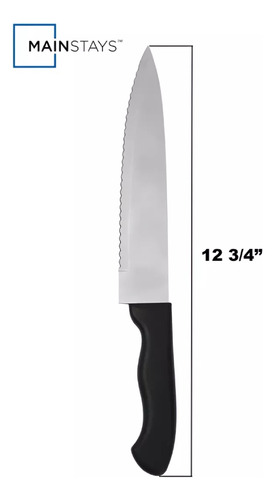 Cuchillo De Cocina Para Chef Mainstays 8 Acero Inoxidable