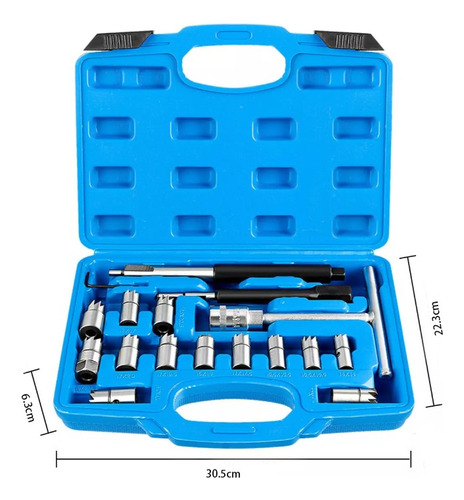 Inyectores Set Escariador Asientos De Diesel Universal 17pzs