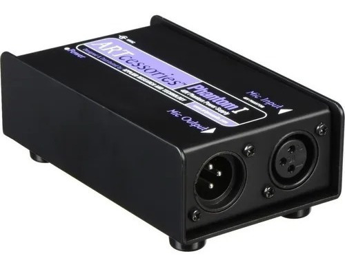 Caja Fuente Phantom Power 48v P/ Microfono Art Phantom-i A-s