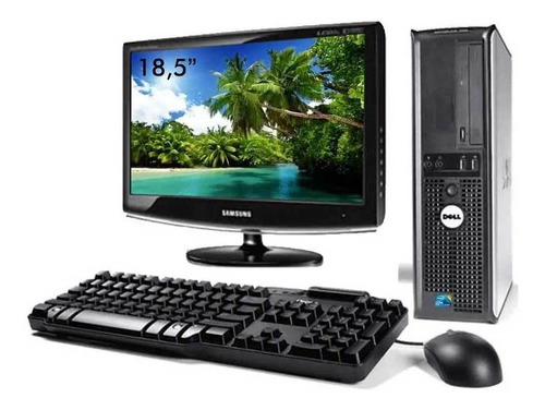 Cpu Dell Optiplex Core 2 Duo 4gb 320gb Wifi +  Monitor 18,5