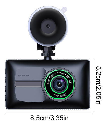 Cámara De Salpicadero Frontal Y Trasera 4k Clear Para Coches