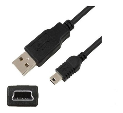 Cable Usb Macho A Mini Usb 5 Pines Con Filtro 1.5mts S/negro