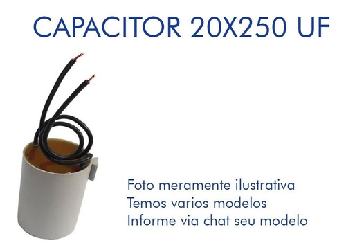 Capacitor 20uf X 250v  Motor Portão Ventilador
