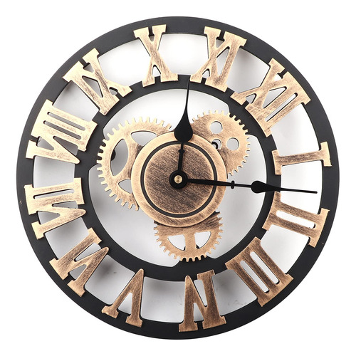 Reloj De Pared, 11.8 In, Estilo Industrial Retro, Reloj CoLG