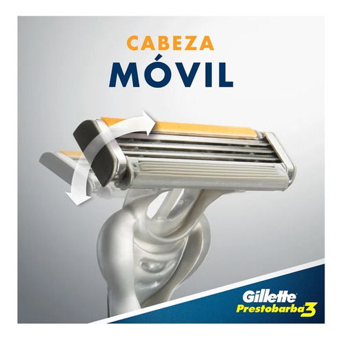 Gillette Prestobarba 3 Antideslizante - Mejor Precio
