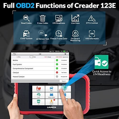Imagen 3 de 9 de Escanner De Auto Launch Crp123e Obd2 Diagnosis