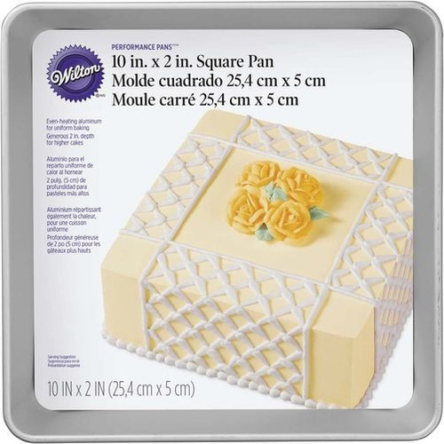 Molde Pastel Cuadrado 10'' Wilton 2105-8205