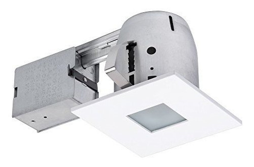 Kit De Iluminación Empotrada Cuadrado Blanco Mate.