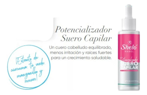 Suero Capilar Sheló Nabel 60ml Nutrición Crecimiento
