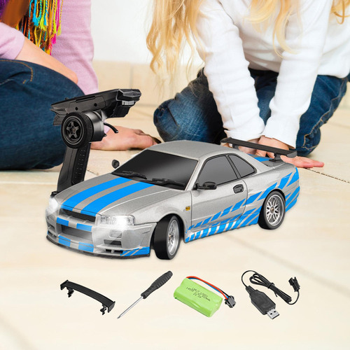 Modelo De Coche Rc Tire,coche De Carreras Deportivo Plateado