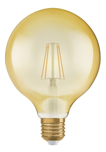 Lámpara Led Osram Globe Ambar 7.5w=55w Dimerizable Luz Cálida