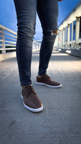 Zapatos Zapatillas De Vestir Urbano Cuero Hombre Libertarios