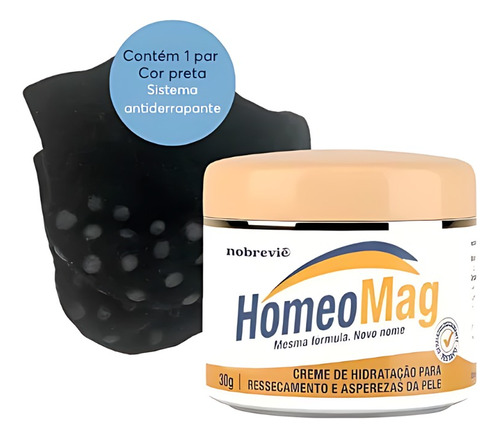 Kit Homeomag + Meia Protetora Para Hidratação Pés