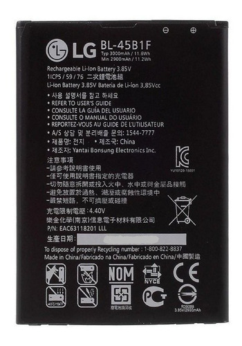 Batería Pila LG Bl45b1f V10 F600 H960 Ls775 Tienda Chacao