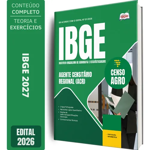 Apostila Ibge Censo 2027 - Agente Censitário Regional (acr)