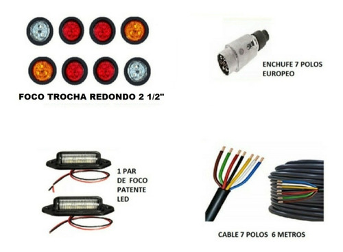 Kit De Luces Led Redon 2 Para Carro De Arrastre Enganche