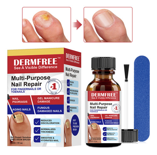 Dermfree Para Uñas Gruesas, Dañadas Y Decoloradas 30ml