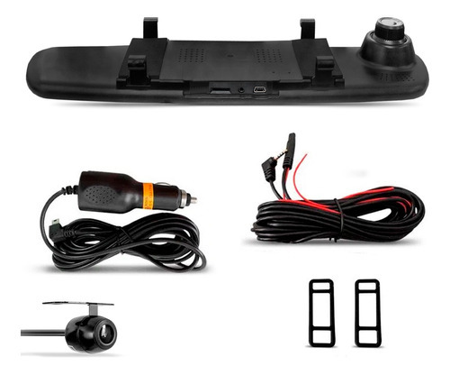Retrovisor Interno Dvr Tela 4.3 Câmera Embutida Rs-510br
