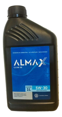 Oleo Motor Almax C2 5w30 F1 Euro 6 Vw Lubrificante Original