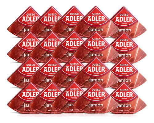 Queso Untable Adler Jamon 100 Gr X 20 Unidades