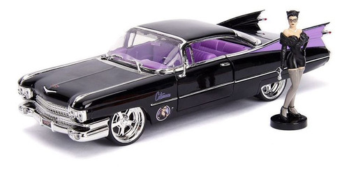 Catwoman y Cadillac Coupe Deville Dc Bombshells 1/24 Jada