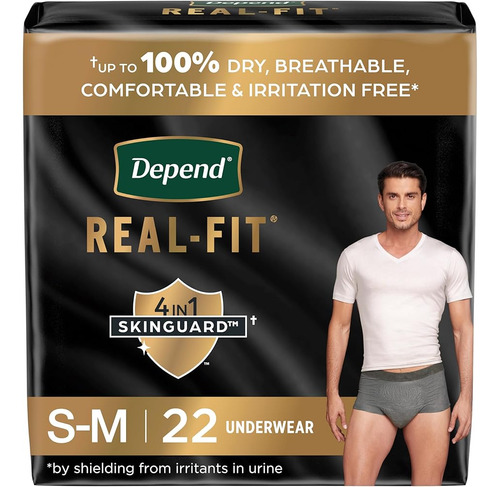 Depend Real Fit Ropa Interior Para Incontinencia Hombre, Des