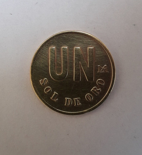 Moneda Antigua De Un Sol De Oro 1980