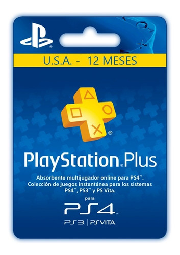 Playstation Plus 12 Meses