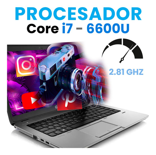 Laptop Hp Elitebook 15.6 Core I7 6th 16gb Ram 256gb Ssd (Reacondicionado)