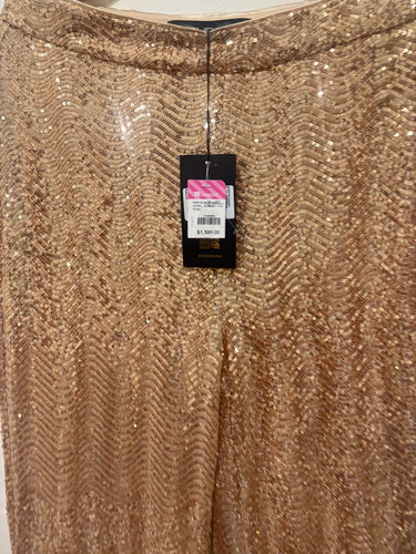 Pantalones Con Lentejuelas Studio F Talla 14 Con Msi