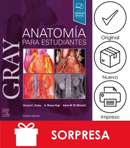 Gray / Anatomía Para Estudiantes + Lámpara Usb
