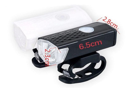 Imagen 3 de 5 de Juego Luces Led Bicicleta Delantera Y Trasera Recargable Usb