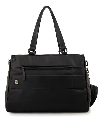Cartera Dos Asas Porta Notebook Grande Bogart Negro Especial