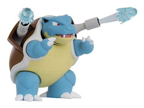 Figura Juguete Artículable Pokemon Blastoise Con Accesorios