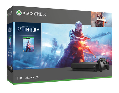 Microsoft Xbox One X 1TB Battlefield V Bundle cor  preto