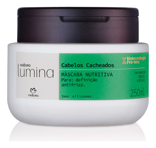 Natura Máscara Nutritiva Cabelos Cacheados Lumina