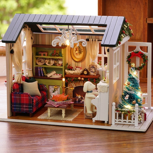 ... Caja De Muñecas De Navidad En Miniatura Diy